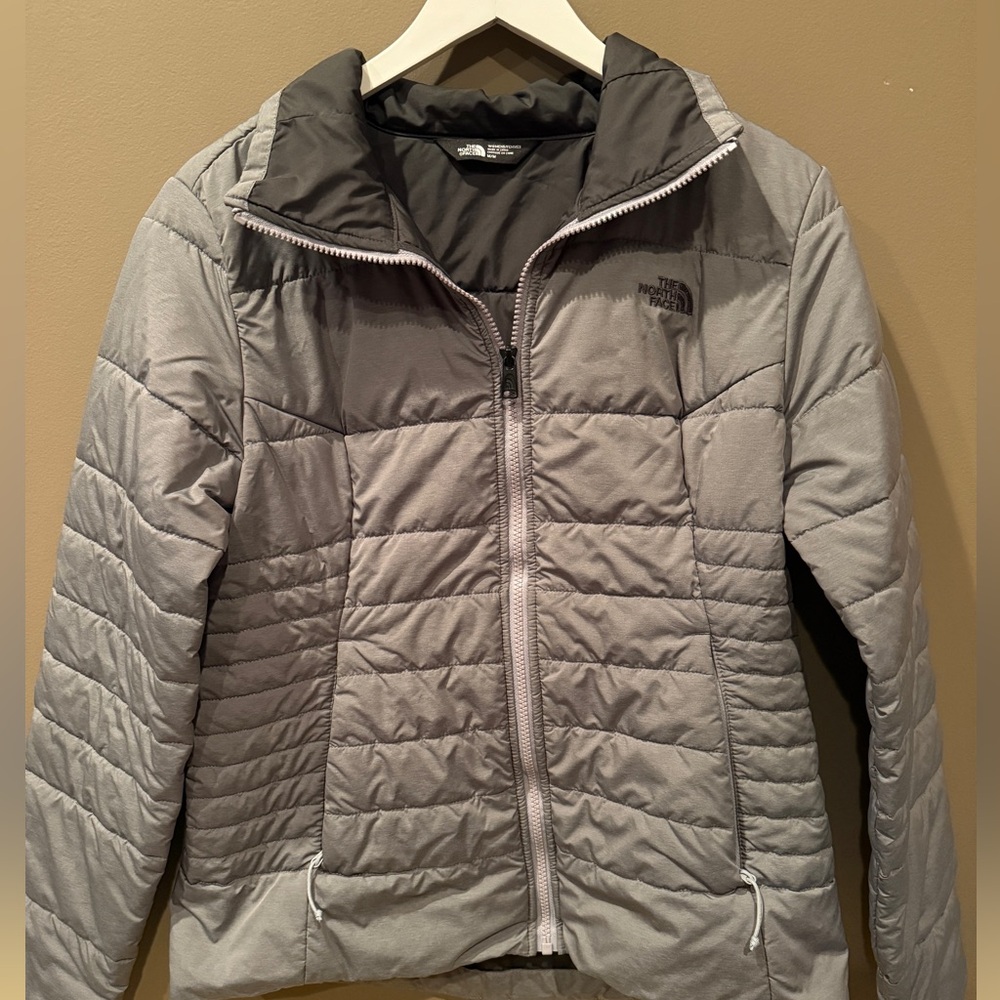 Gray north face coat